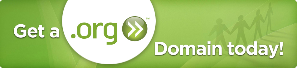 Get a .ORG domain today!