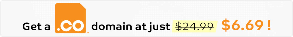 Get a .CO domain today!
