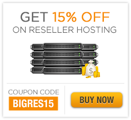 Get 15% off on Reseller Hosting.